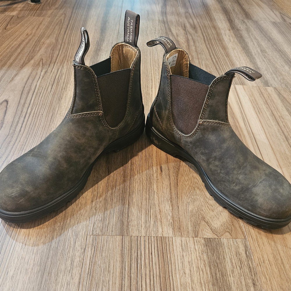 Blundstone Classic Brown Chelsea Boots Pull On Unisex - Picture 4 of 8
